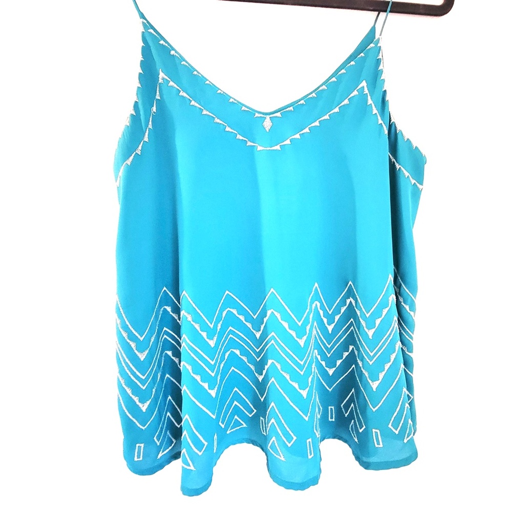 E M  Embroidered tank top -  S